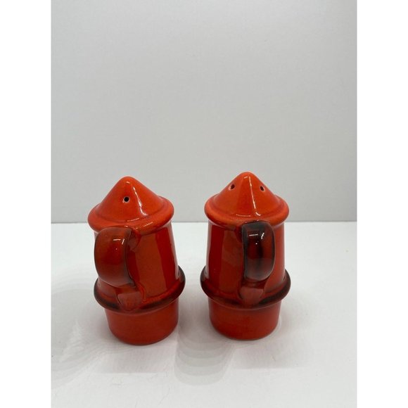 Vintage Metlox Poppytail Red Rooster Red Salt and Pepper Shaker - Picture 8 of 11